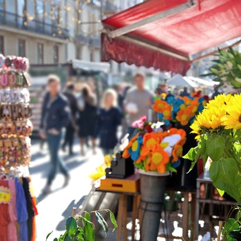 Boder på La Rambla i Barcelona