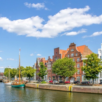 Hansestaden Lübeck i Nordtyskland