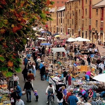 Marked i Hobart - Tasmanien