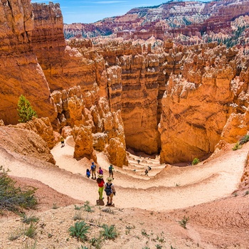 Turister i Bryce Canyon National Park
