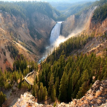 Vandfald i Yellowstone Nationalpark