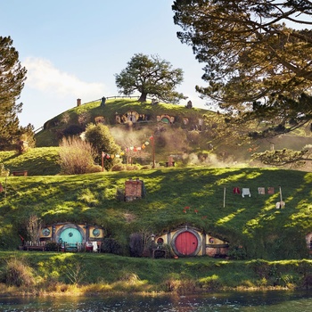 Hobbitbyen Hobbiton syd for Auckland - New Zealand
