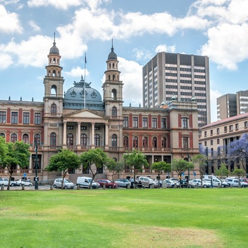 Church Square i Pretoria og justitspaladset, Sydafrika