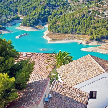 Udsigt fra Guadalest på Costa Blanca i Spanien