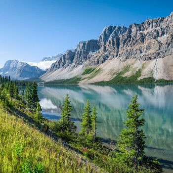 Bow Lake - smuk sø i Banff National Park i Canada
