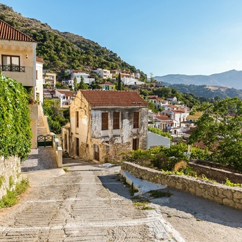 Landsby i bjergene på Kreta