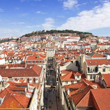 Udsigt ud over Lissabons gamle bydel