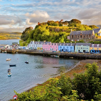Portree på Isle of Skye i Skotland
