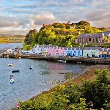 Portree på Isle of Skye i Skotland