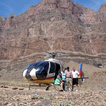Grand Canyon med helikopter