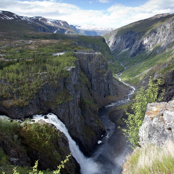 Vandfaldet Vøringsfossen i Norge