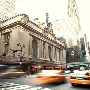 Grand Central langs 42nd Street i New York City