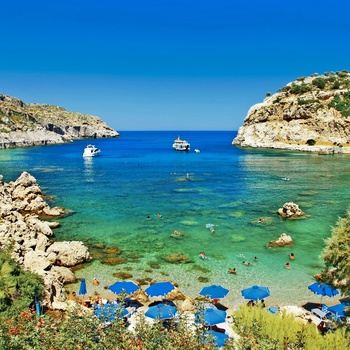 Lille bugt og strand, Rhodos