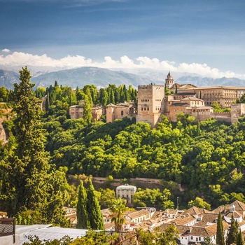 Alhambra i Andalusien, Spanien