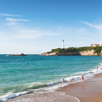 Sandstrand tæt på Biarritz