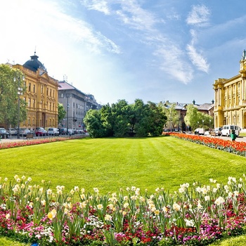 Theatre Square i Zagreb, Kroatien