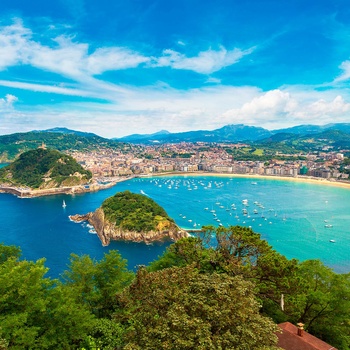 San Sebastian i Baskerlandet i det nordlige Spanien - lidt af en perle