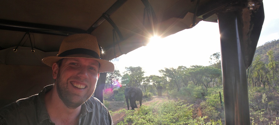 Christoffer på safari i Sydafrika - rejsespecialist i Aarhus