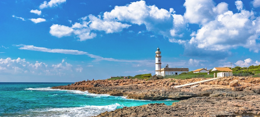 Fyrtårnet Cap de ses Salines på Mallorca