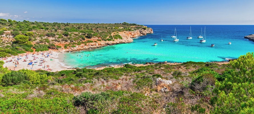 Stranden Cala Varques på Mallorca