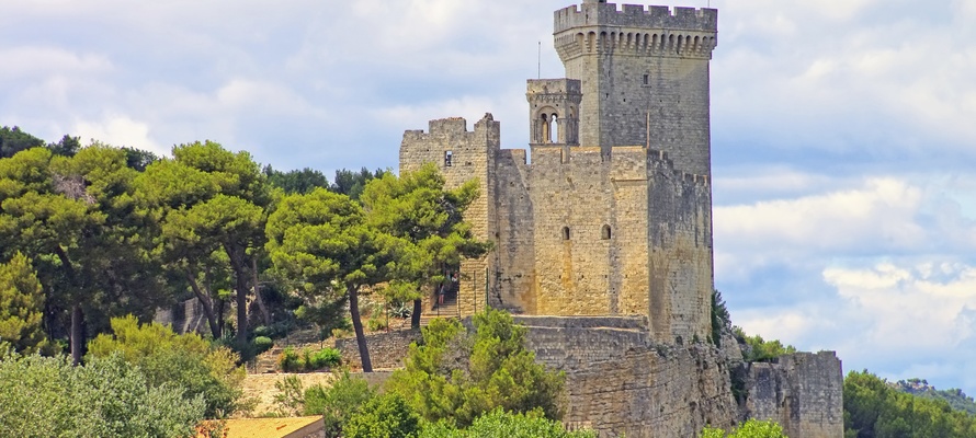 Château de Beaucaire, middelalderborg, Provence, Frankrig