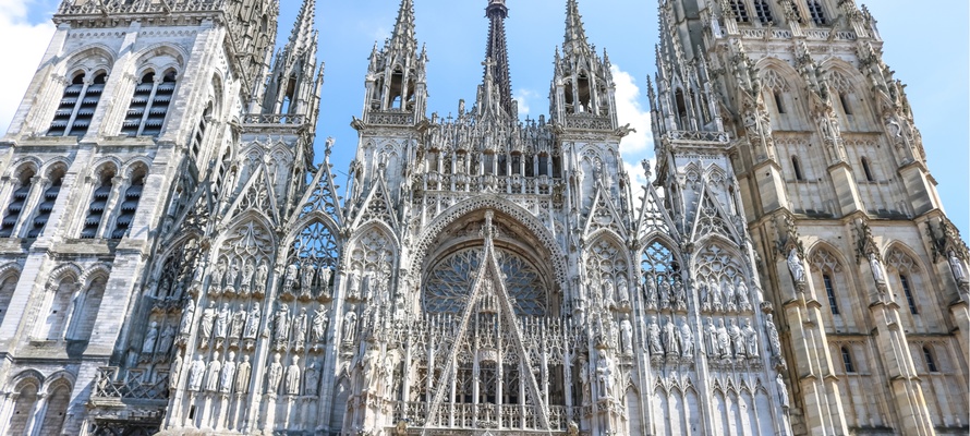 Notre Dame-katedralen i Rouen, Normandiet i Frankrig