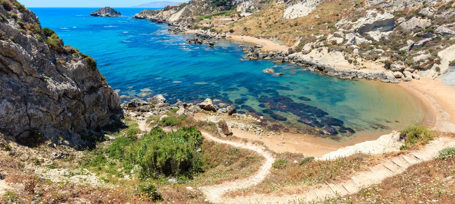 Cala Paradiso stranden på Sicilien