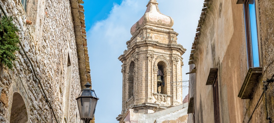 San Giuliano kirken i byen Erice på Sicilien