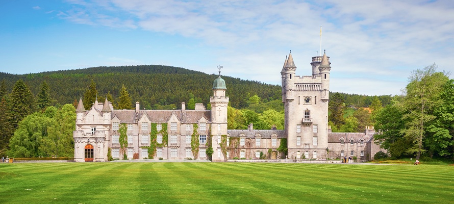 Balmoral Castle i Aberdeenshire, Skotland