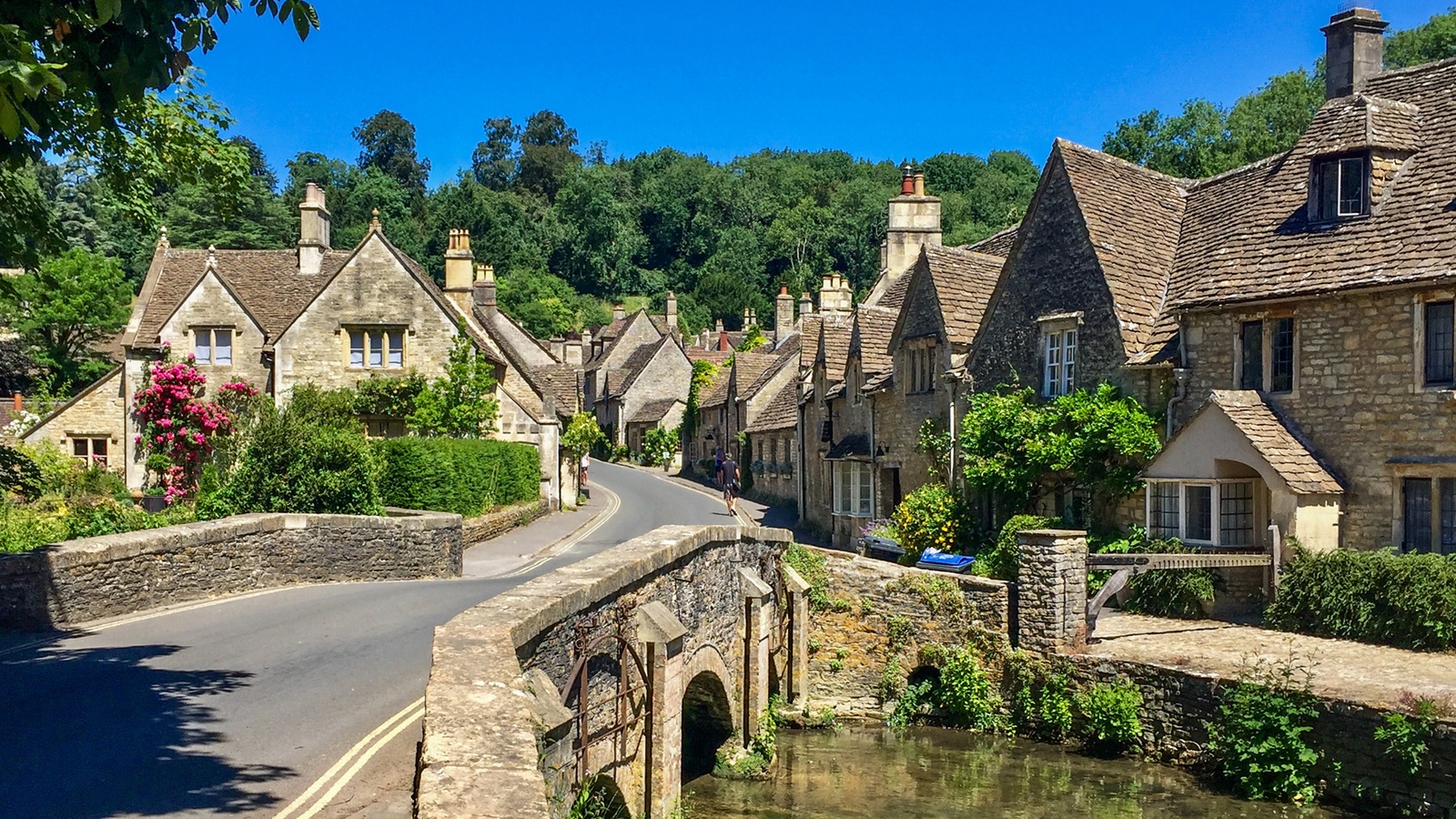 Castle Combe - landsby i Cowtwolds - England