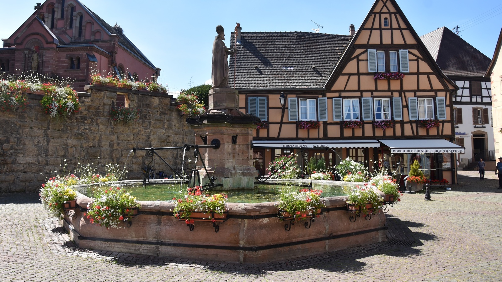 Hyggelig by i Alsace, Frankrig
