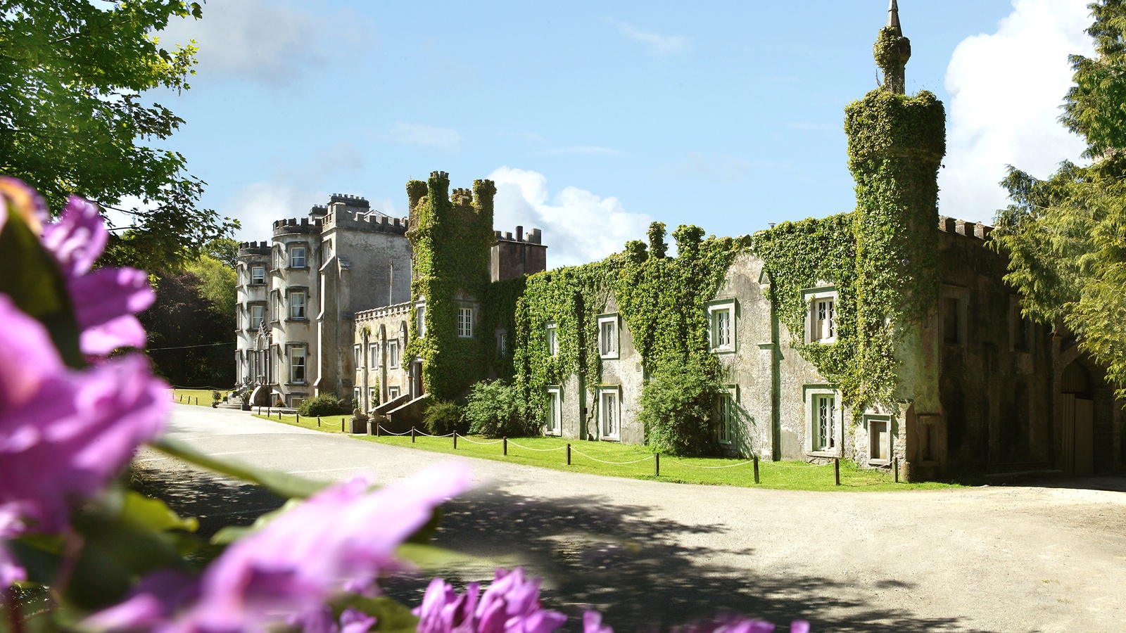 Ballyseede Castle, Kerry i Irland Ballyseede Castle, Kerry i Irland