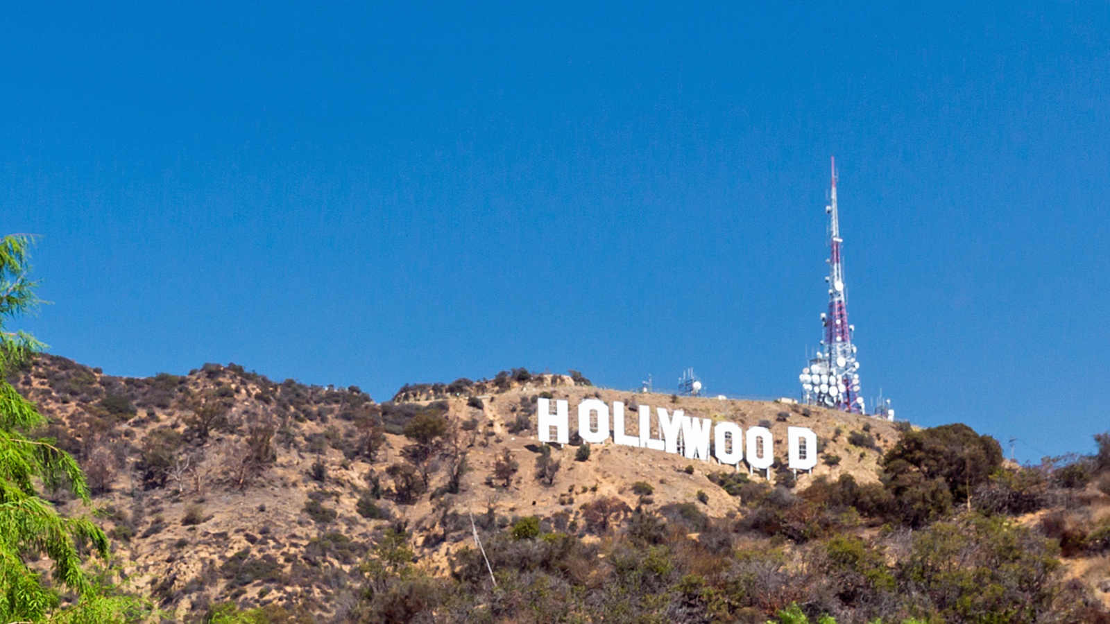 Hollywood skiltet i Los Angeles, USA