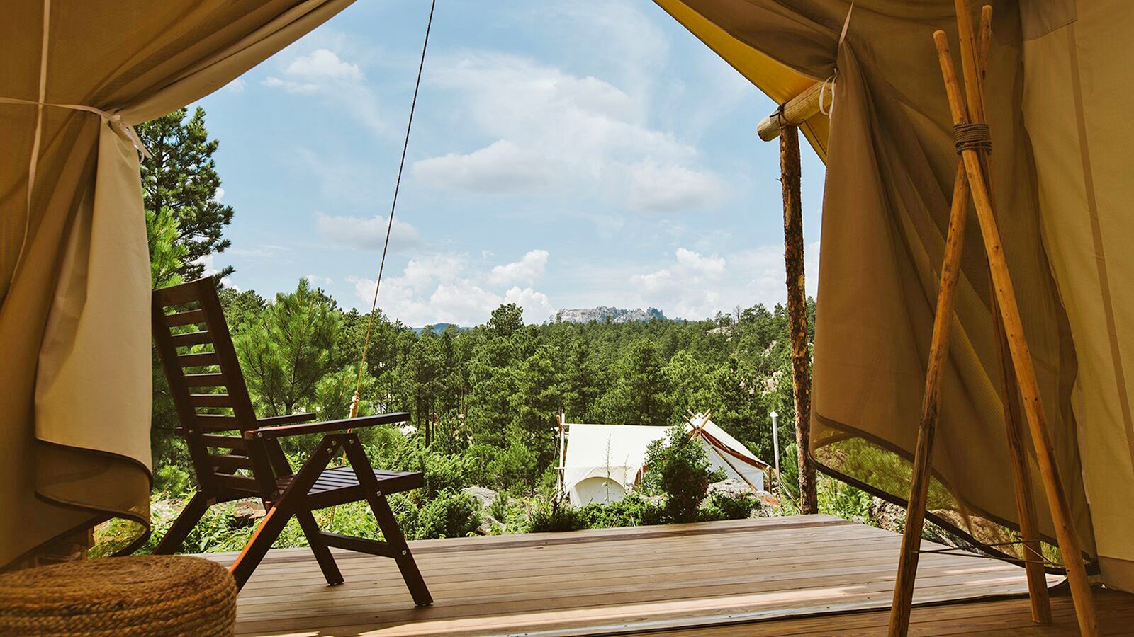 Glamping i Mount Rushmore - udsigt fra Suite