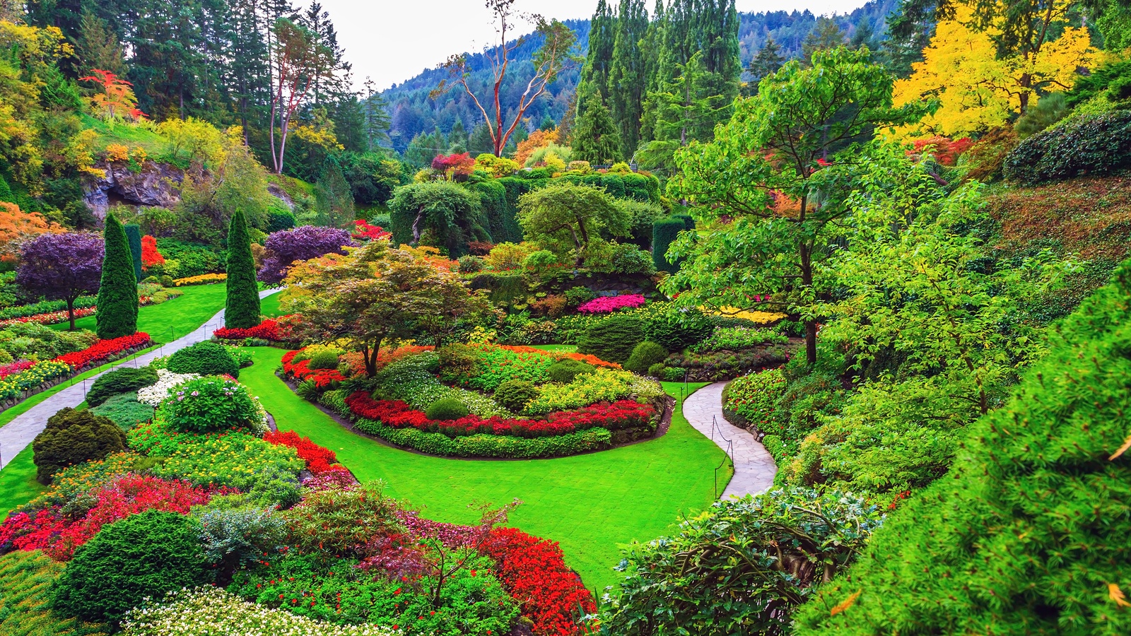 Butchart Gardens på Vancouver Island