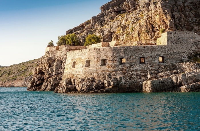 Øen Spinalonga nær Elounda på kreta - Grækenland