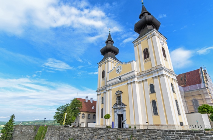 Pilgrimskirken Maria Taferl nær byen Marbach i Østrig