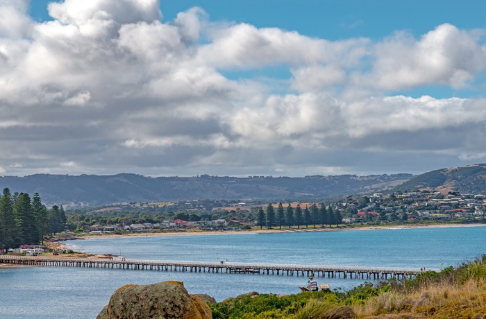 Gangbroen fra Victor Harbour til Granite Island, South Australia