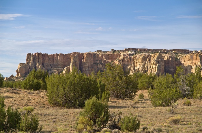 Acoma Sky City ligger på en bjergtop