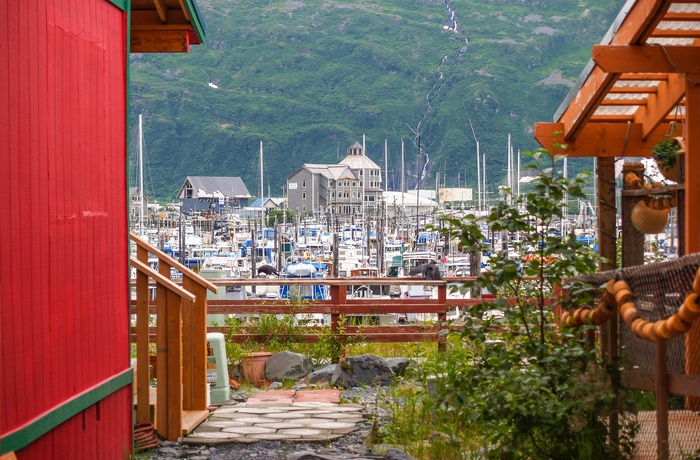 Havnebyen Whittier i Alaska