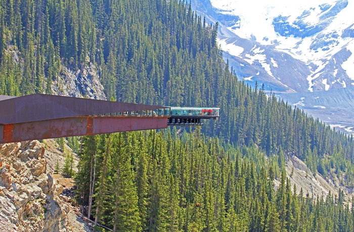 Columbia Icefield Skywalk i Jasper National Park, Alberta i Canada