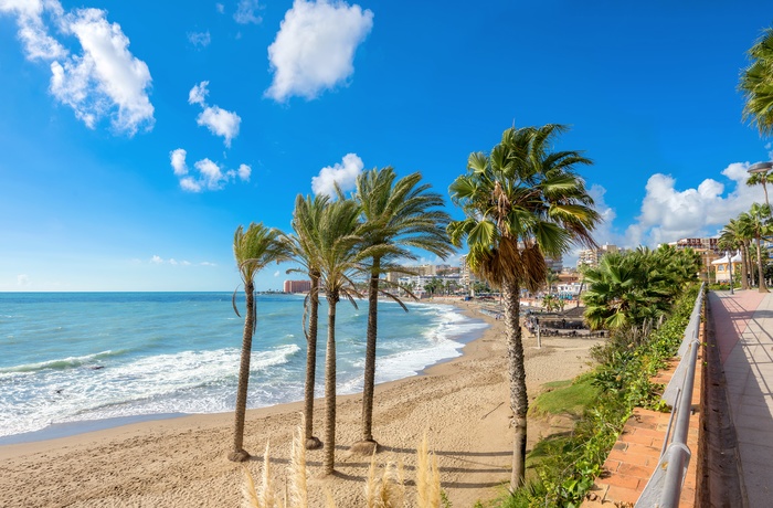 Promenaden i Benalmadena Costa, Andalusien