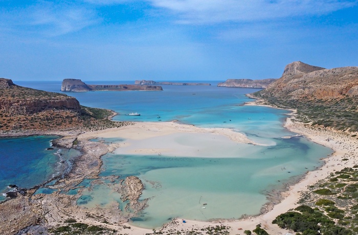 Udsigt over Balos-lagunen og Gramvousa-halvøen, Kreta - Grækenland