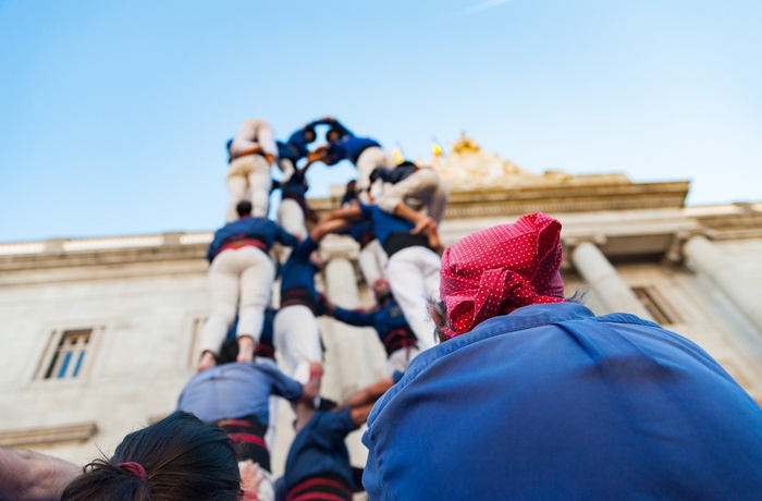 Menneskepyramider, Castells i Barcelona