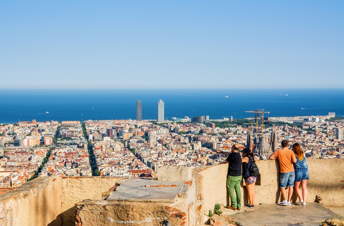 Udsigt fra Tibidabo bjerget, Barcelona