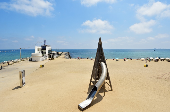 Stranden Mar Bella Beach i Barcelona