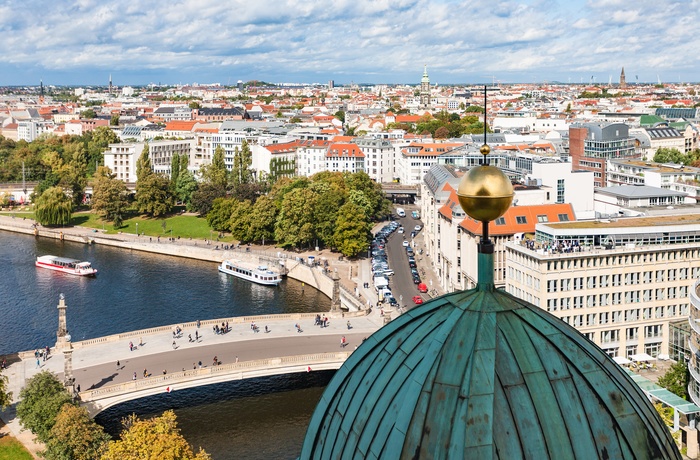 Udsigt fra Katedralens kuppel i Berlin, Tyskland