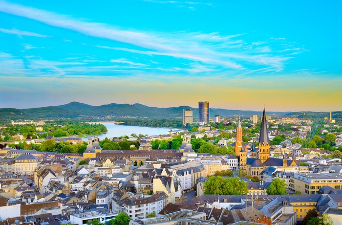 Bonn med udsigt til Siebengebirge