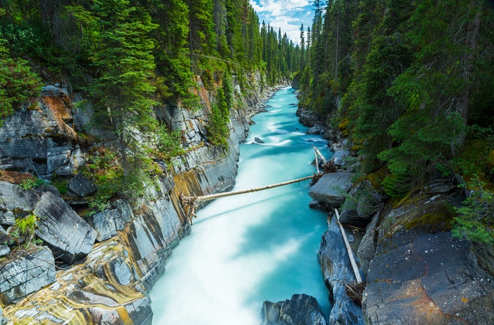 Numa Falls i Kootenay National Park i British Columbia, Canada