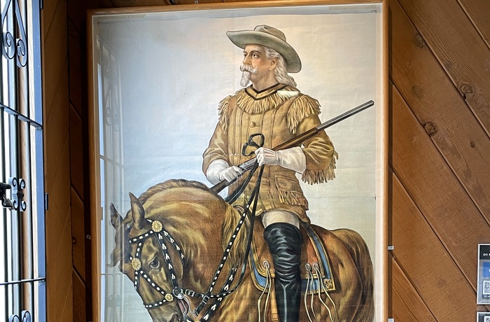 Billede af Buffalo Bill på museet i Denver
